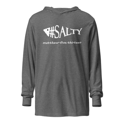 #Salty hooded t-shirt gray triblend