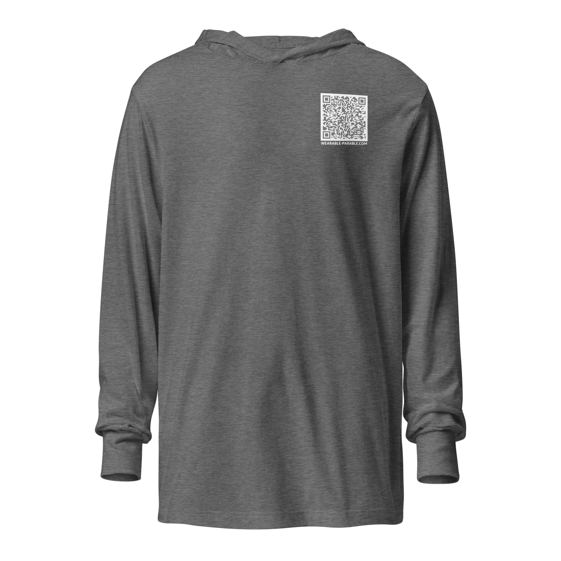 Enter-Net Influencer hoodie t-shirt gray triblend