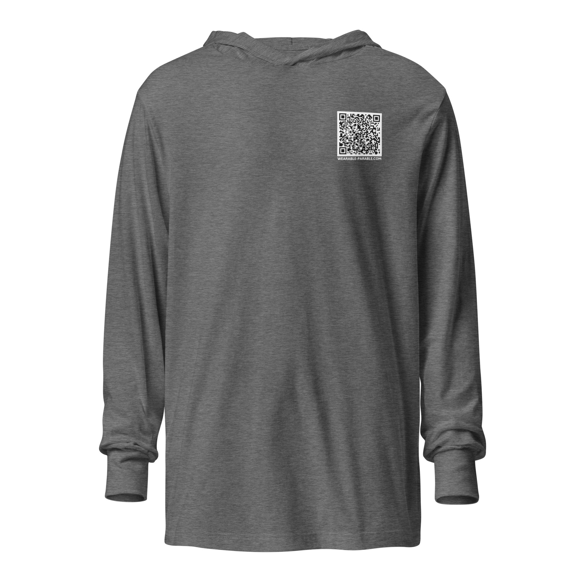 Enter-Net Influencer hoodie t-shirt gray triblend