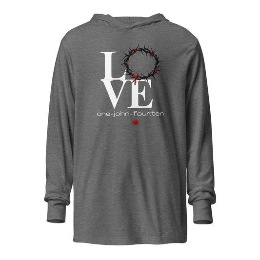 This is Love hoodie t-shirt gray triblend
