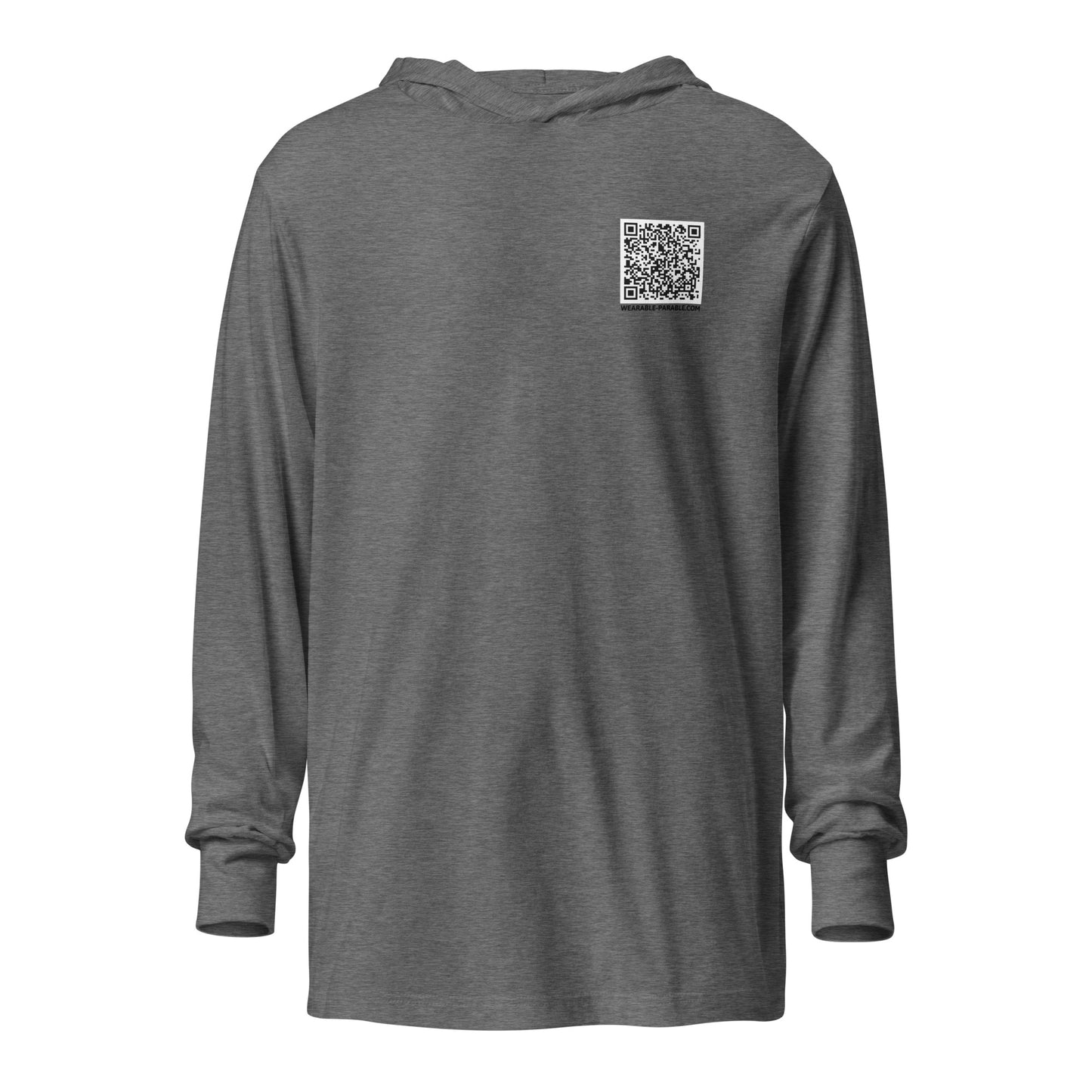 Enter-Net Influencer Fish Graphic hooded t-shirt gray triblend  front