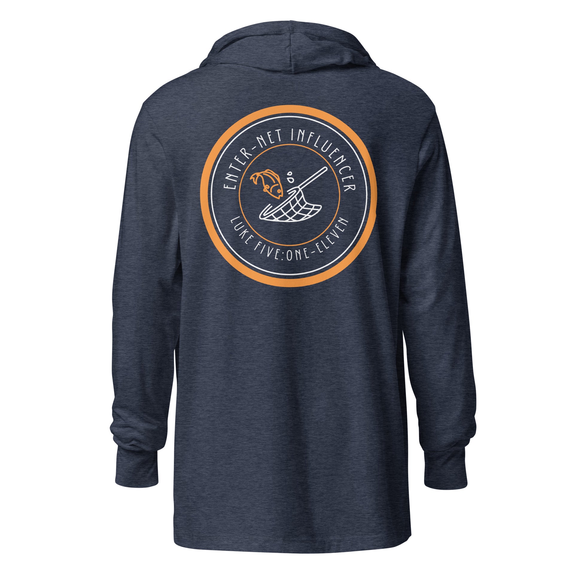 Enter-Net Influencer hoodie t-shirt heather navy
