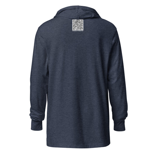 Thirsty hooded t-shirt back heather navy