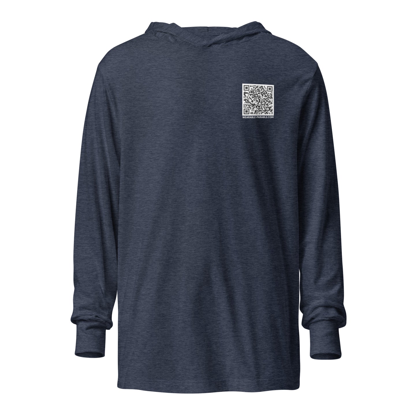 #Salty hooded t-shirt heather navy