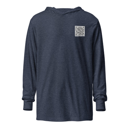#Salty hooded t-shirt heather navy