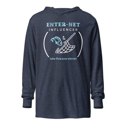 Enter-Net Influencer hoodie t-shirt heather navy