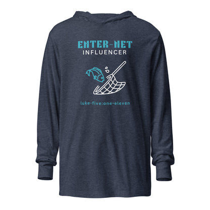 Enter-Net Influencer hoodie t-shirt heather navy