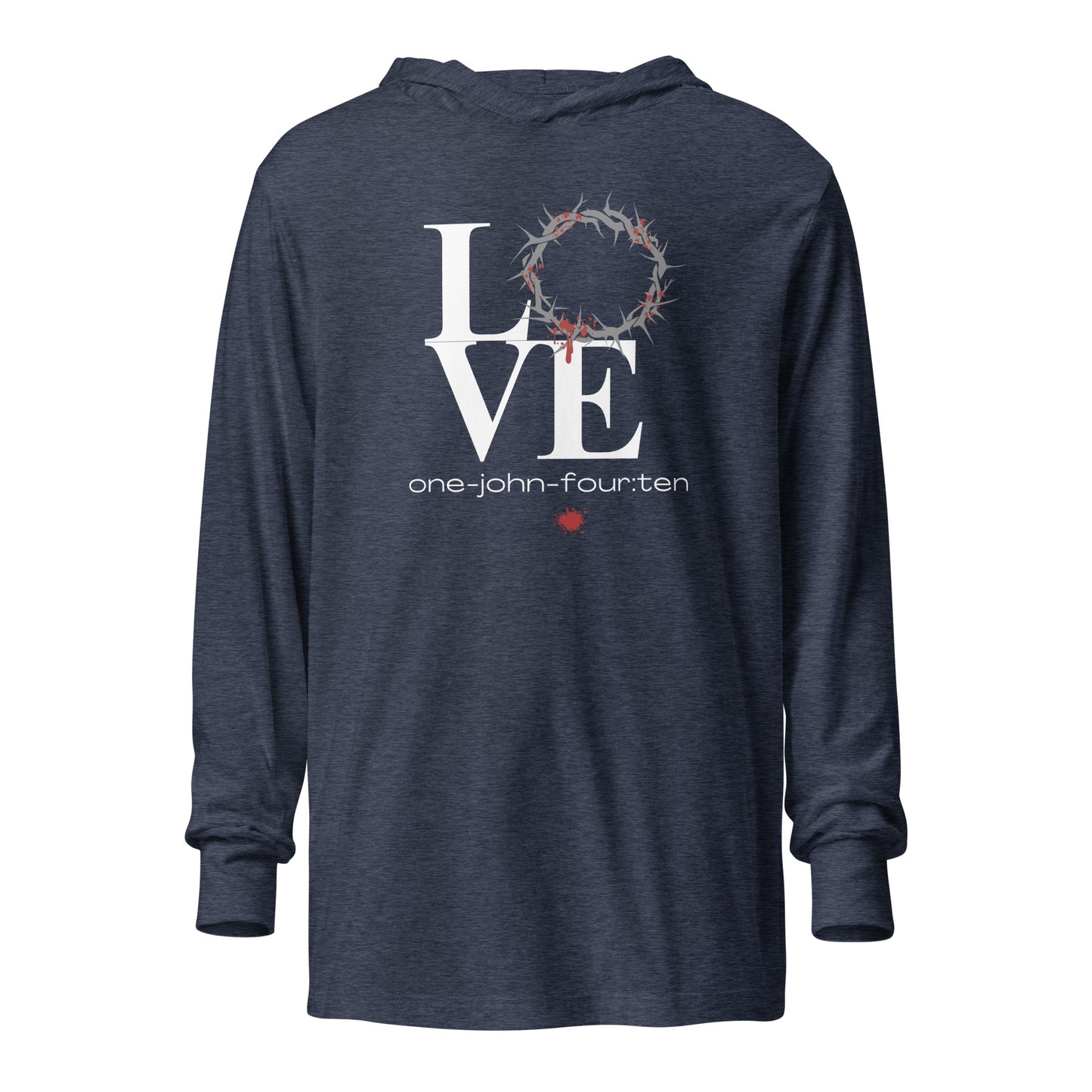 This is Love hoodie t-shirt heather navy