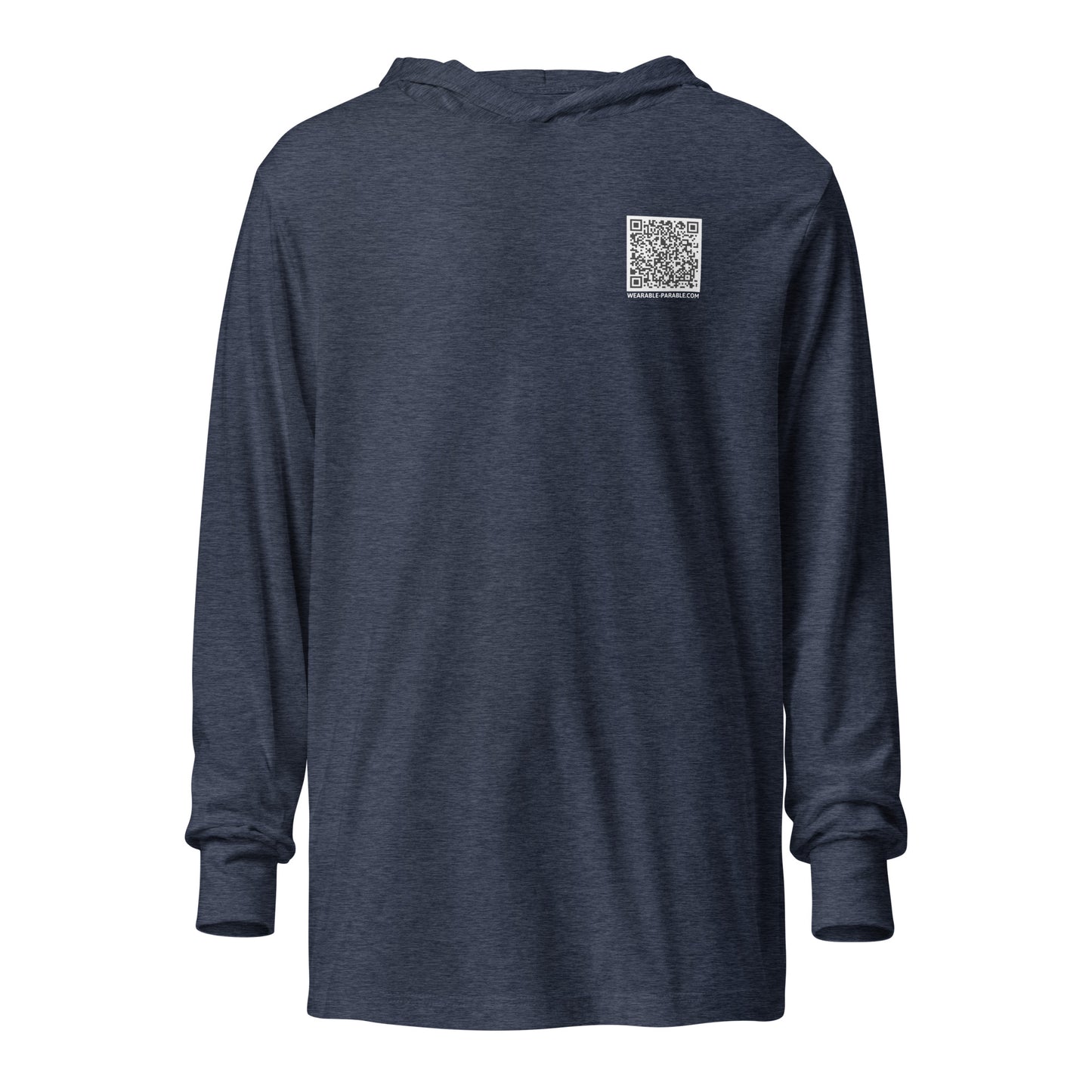 Enter-Net Influencer Fish Graphic hooded t-shirt heather navy front