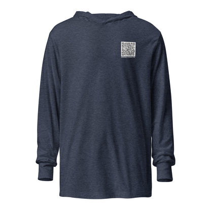 Enter-Net Influencer Fish Graphic hooded t-shirt heather navy front