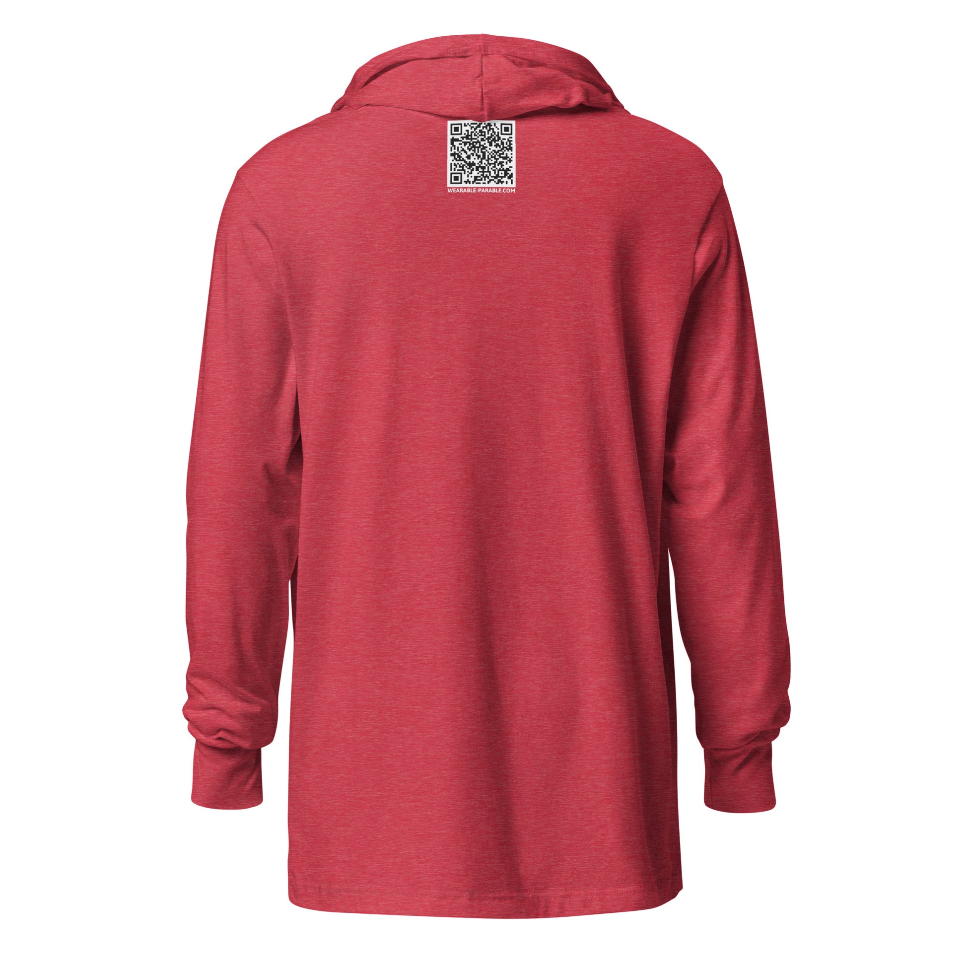 #Salty hooded t-shirt heather red