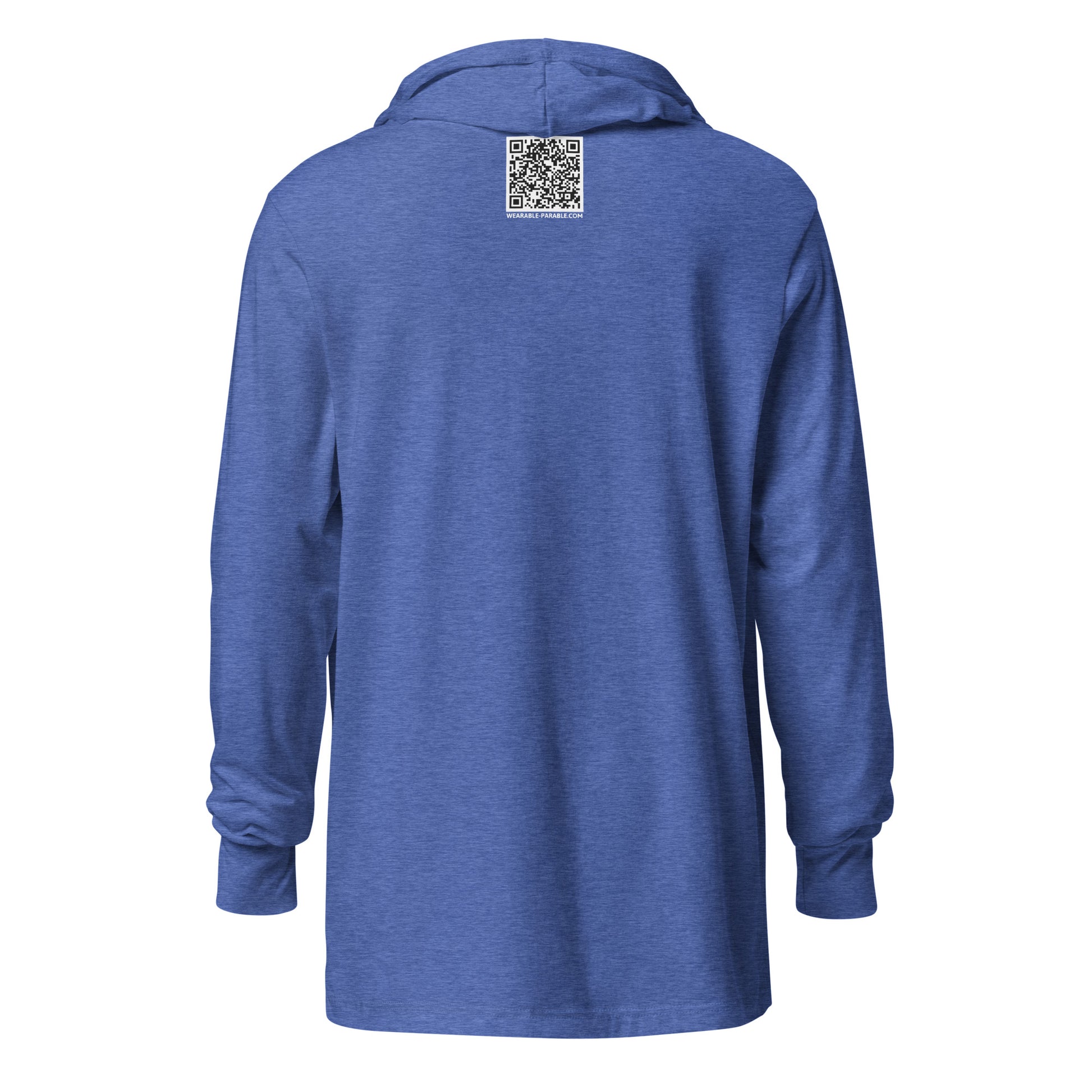 Thirsty hooded t-shirt back heather true royal