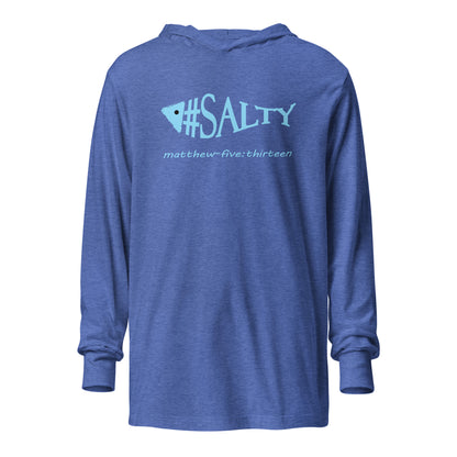 #Salty hooded t-shirt heather true royal
