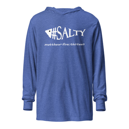 #Salty hooded t-shirt heather true royal