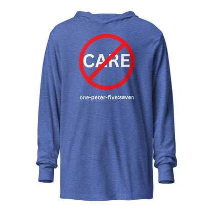 Don’t Care hoodie t-shirt heather true royal