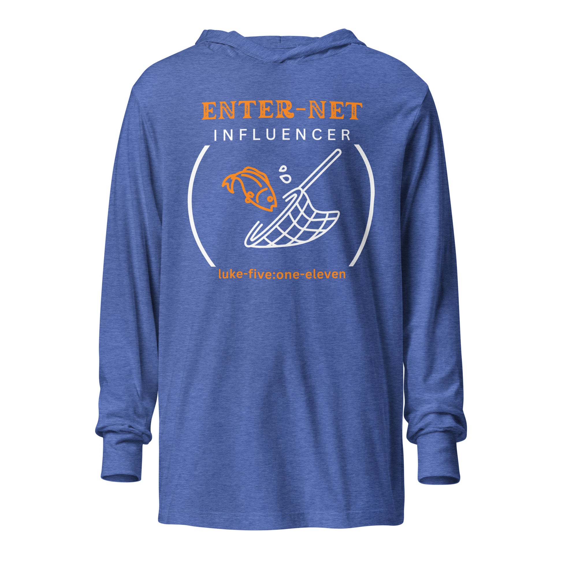 Enter-Net Influencer hoodie t-shirt heather true royal