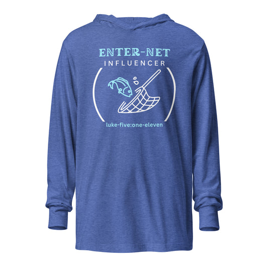 Enter-Net Influencer hoodie t-shirt heather true royal