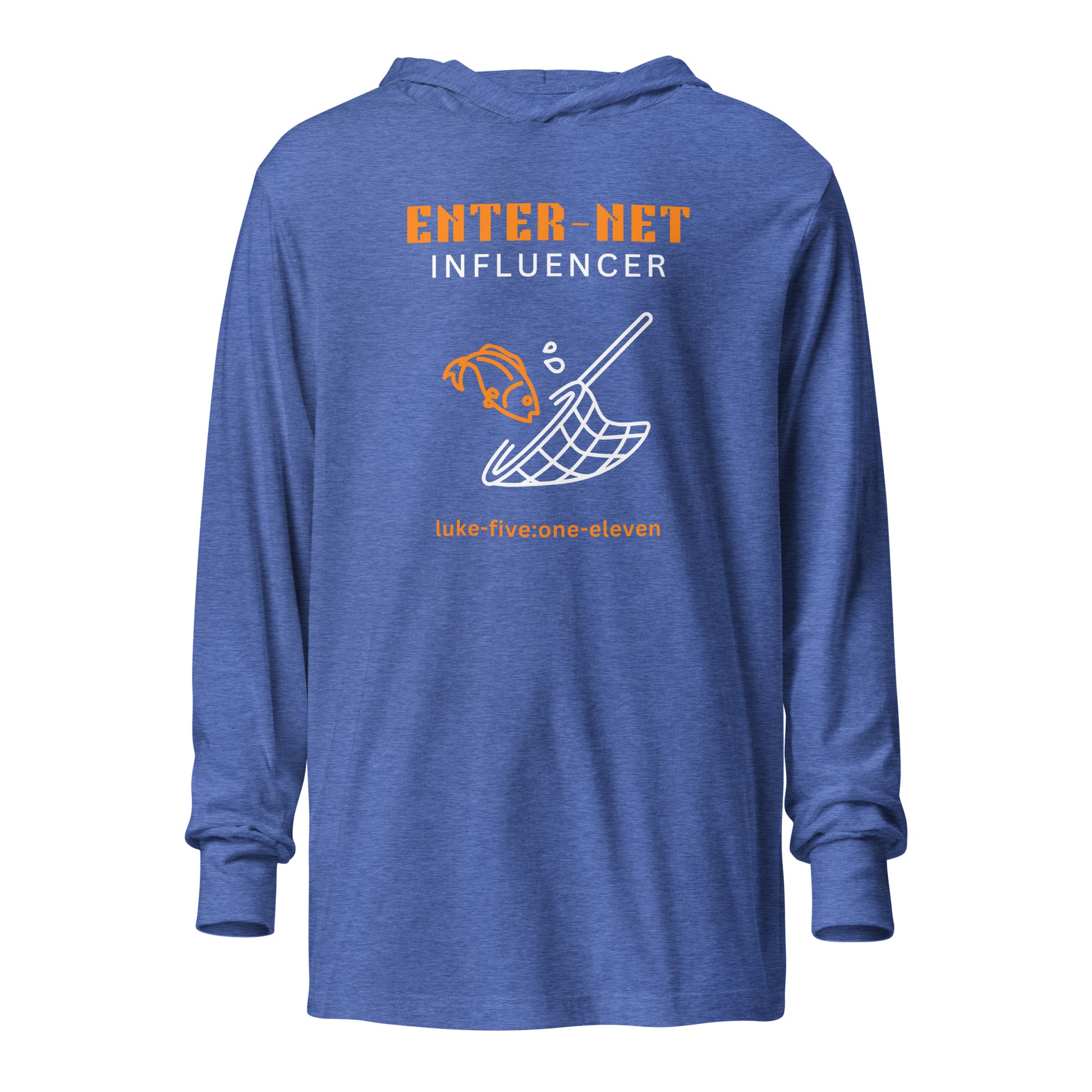 Enter-Net Influencer hoodie t-shirt heather true royal