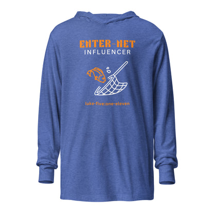 Enter-Net Influencer hoodie t-shirt heather true royal