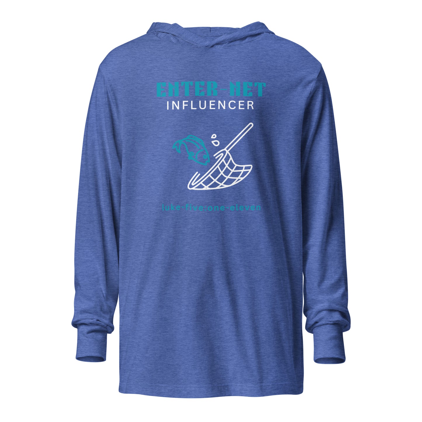Enter-Net Influencer hoodie t-shirt heather true royal
