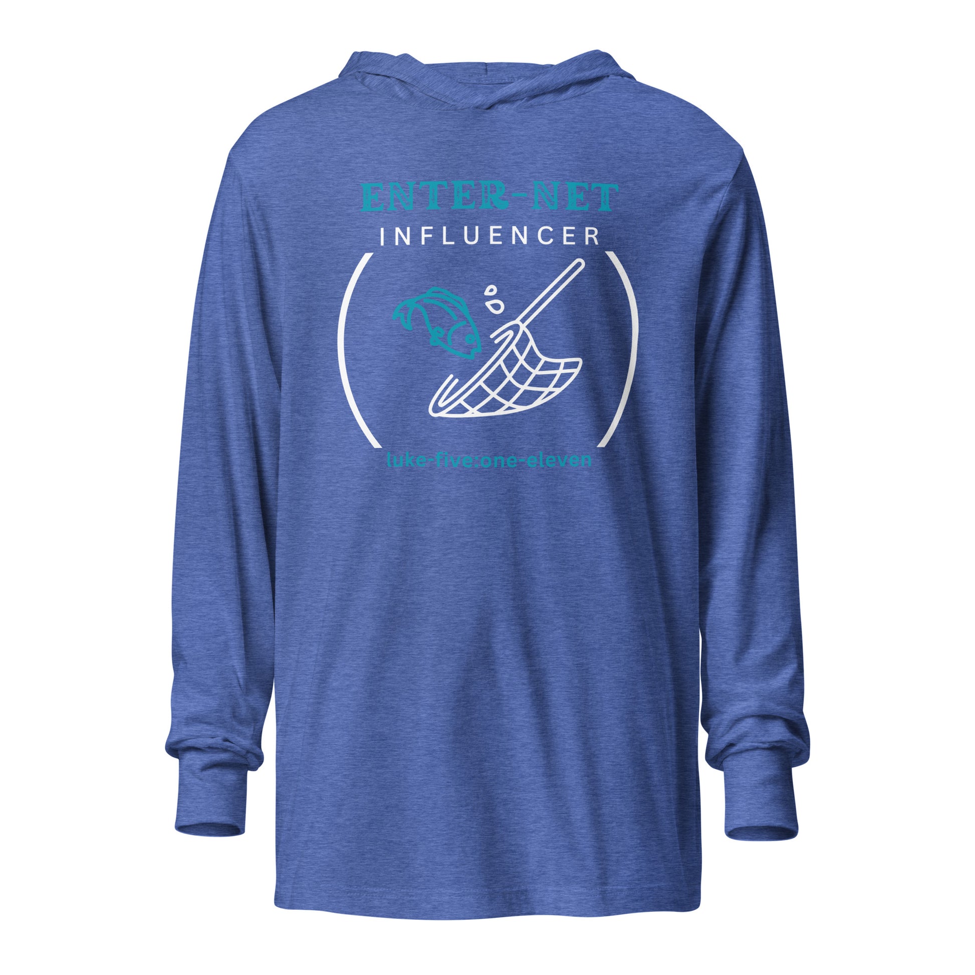 Enter-Net Influencer hoodie t-shirt heather true royal