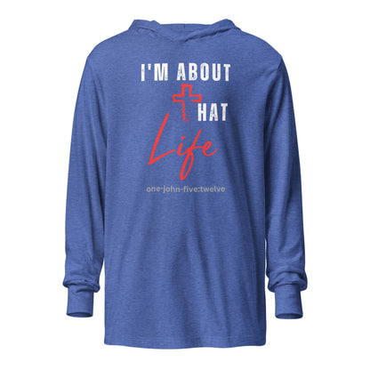 I’m About That Life hoodie t-shirt heather true royal