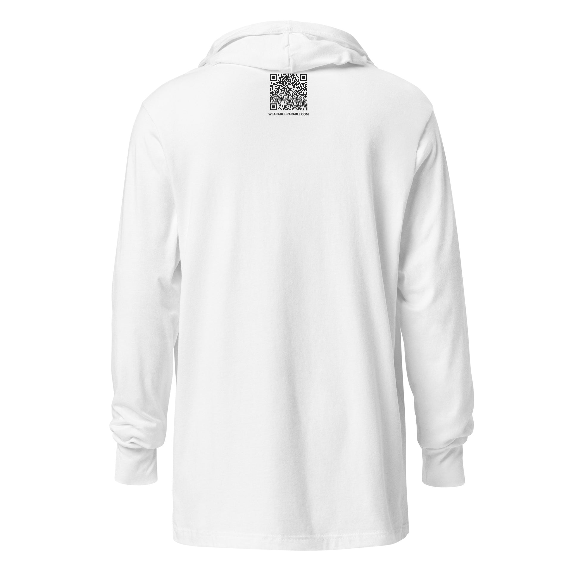 Thirsty hooded t-shirt back white