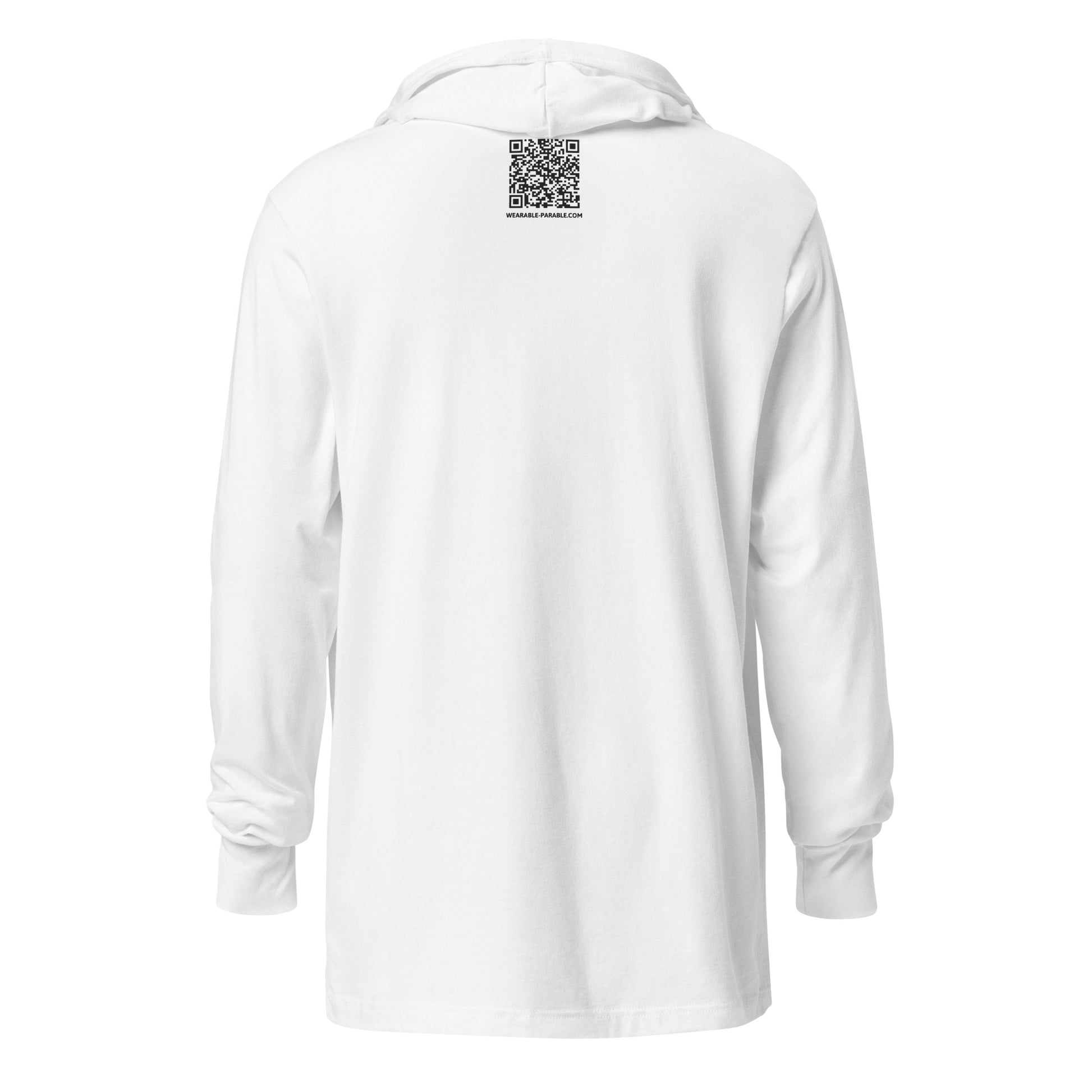 Nope hooded t-shirt back white
