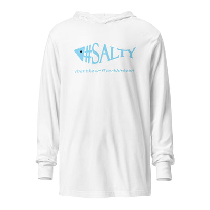 #Salty hooded t-shirt white