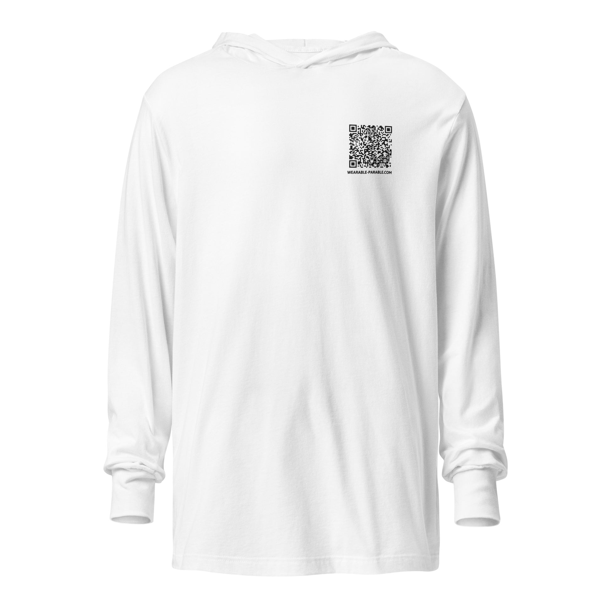 Enter-Net Influencer Fish Graphic hooded t-shirt white front