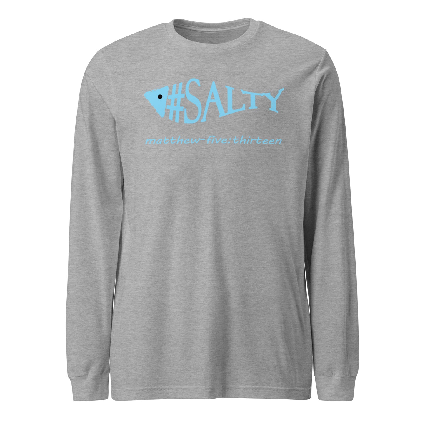 #Salty long-sleeve t-shirt athletic heather