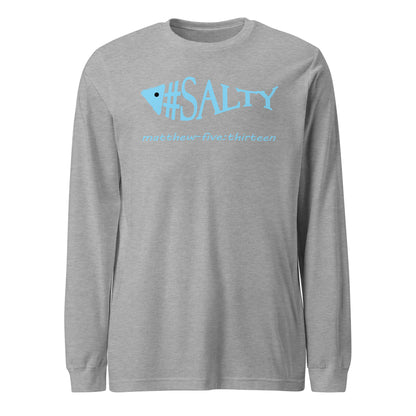#Salty long-sleeve t-shirt athletic heather