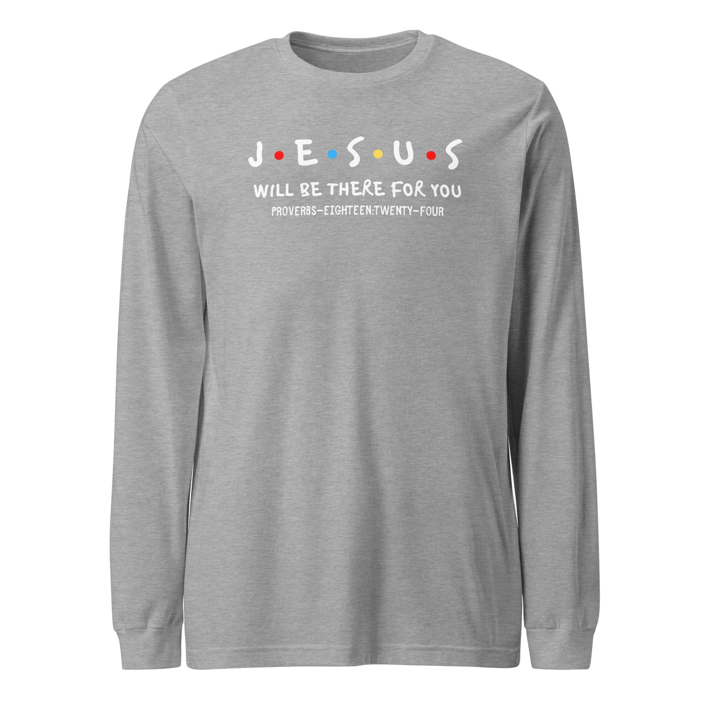Jesus Is My Friend long-sleeve t-shirt athletic heather