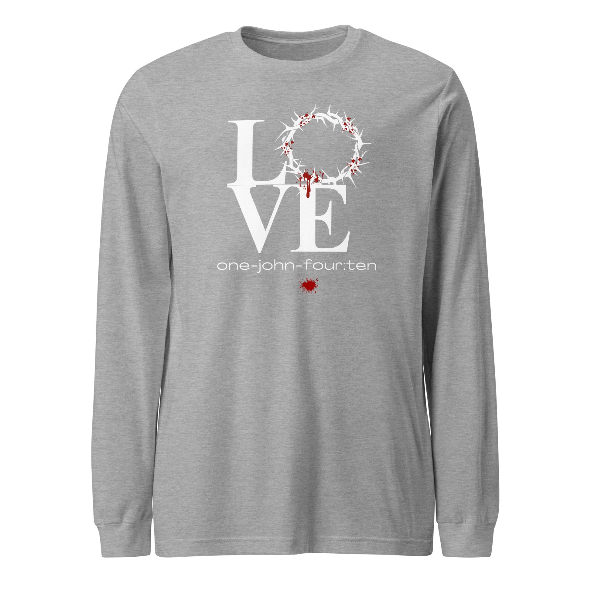 This is Love long-sleeve t-shirt athletic heather gray