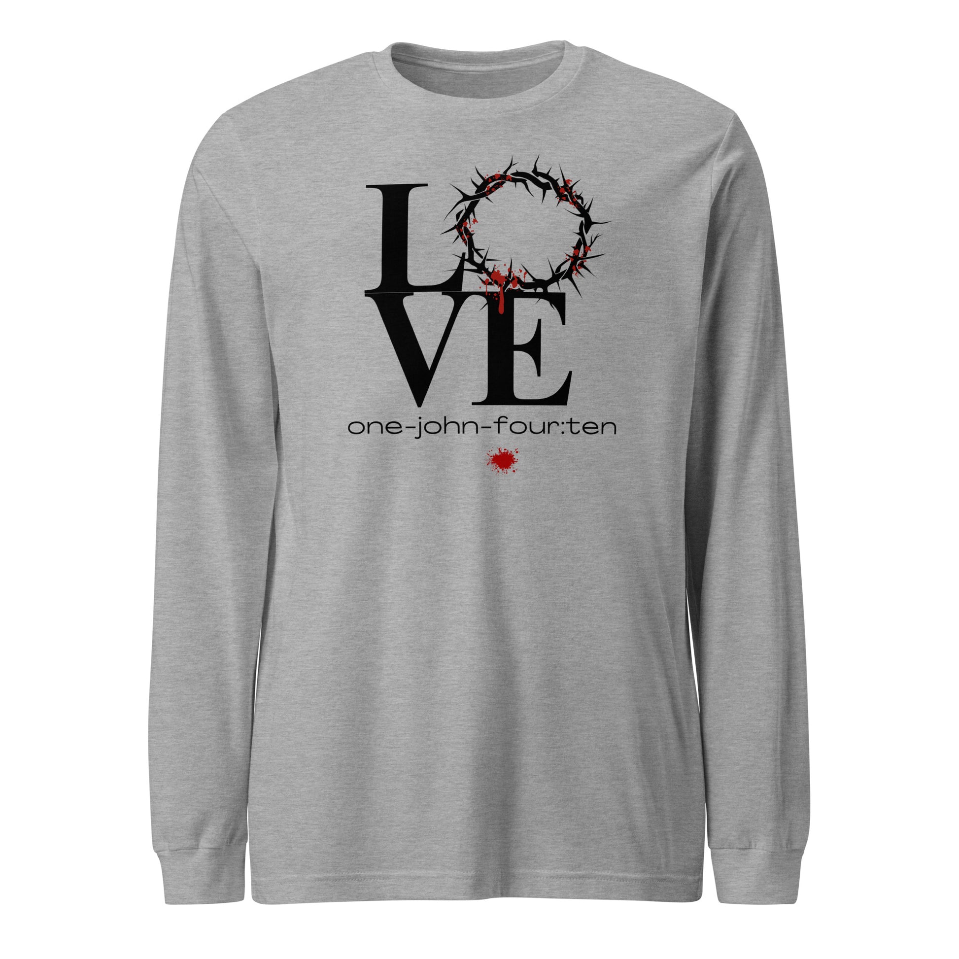 This is Love long-sleeve t-shirt athletic heather gray