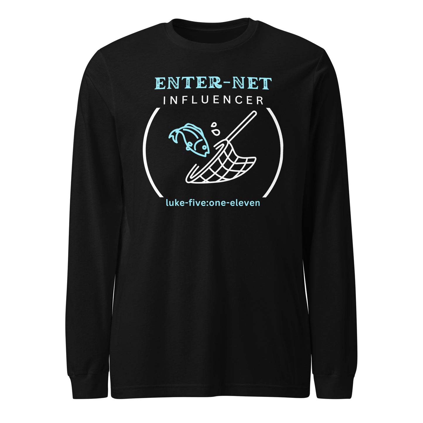Enter-Net Influencer long-sleeve t-shirt black