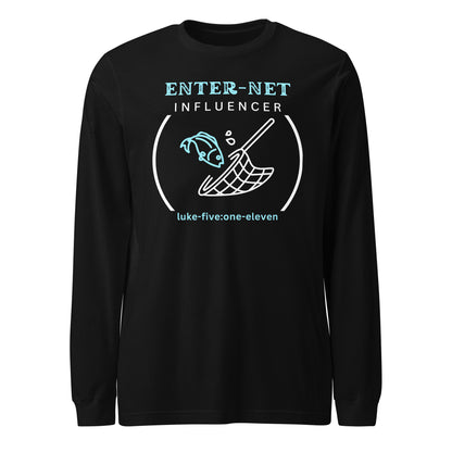 Enter-Net Influencer long-sleeve t-shirt black