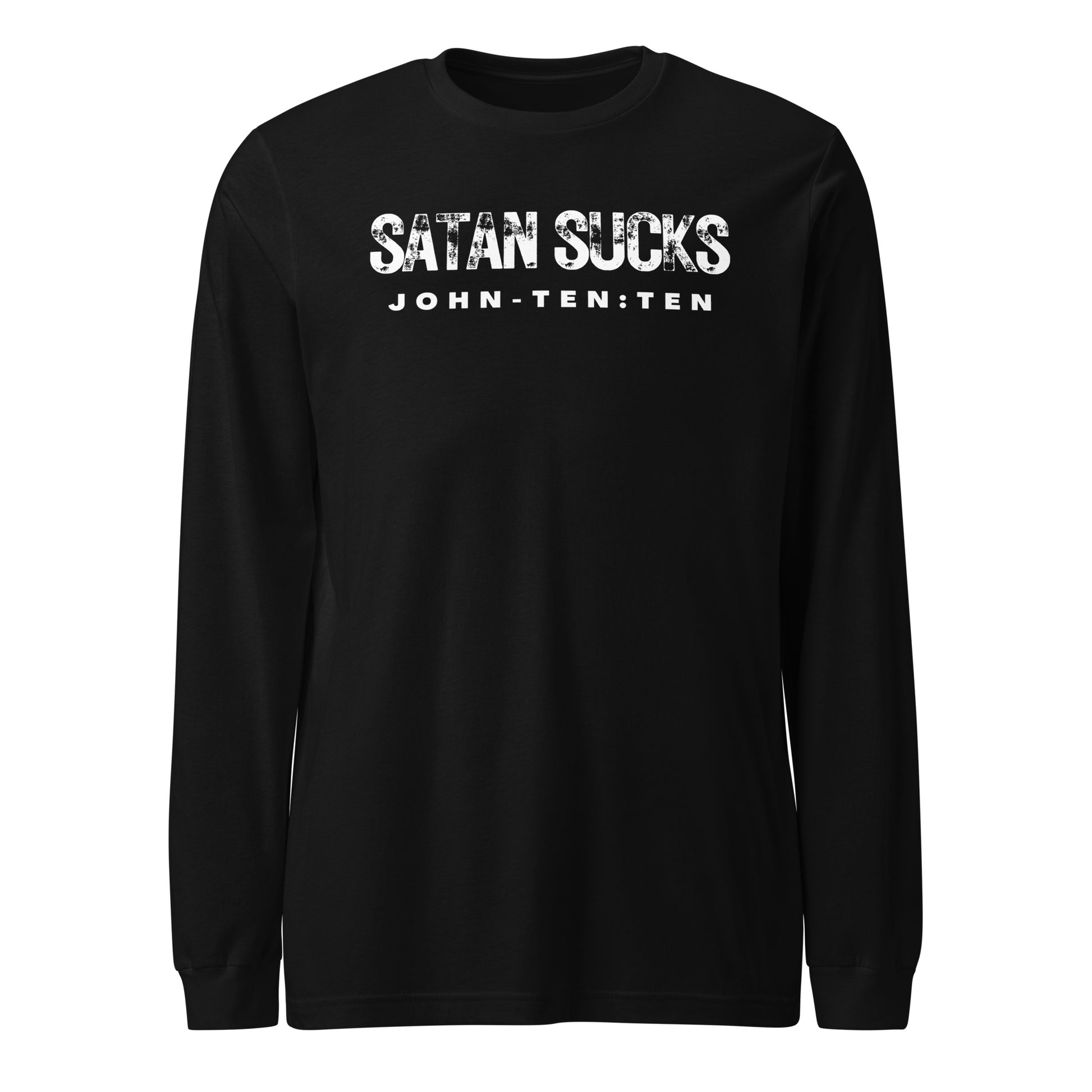 Satan Sucks long-sleeve t-shirt black