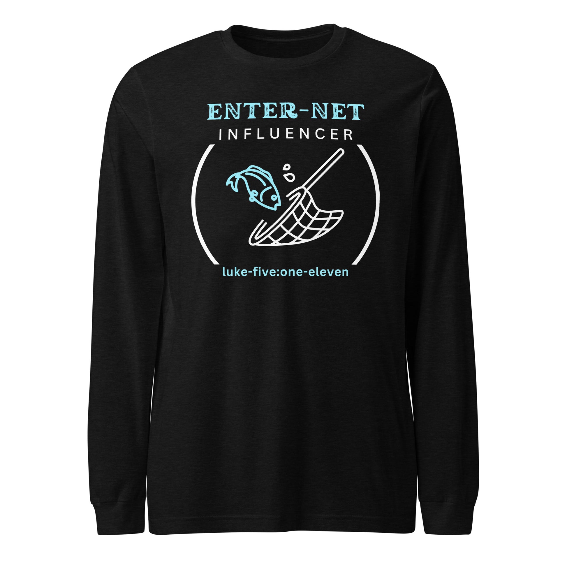 Enter-Net Influencer long-sleeve t-shirt black heather