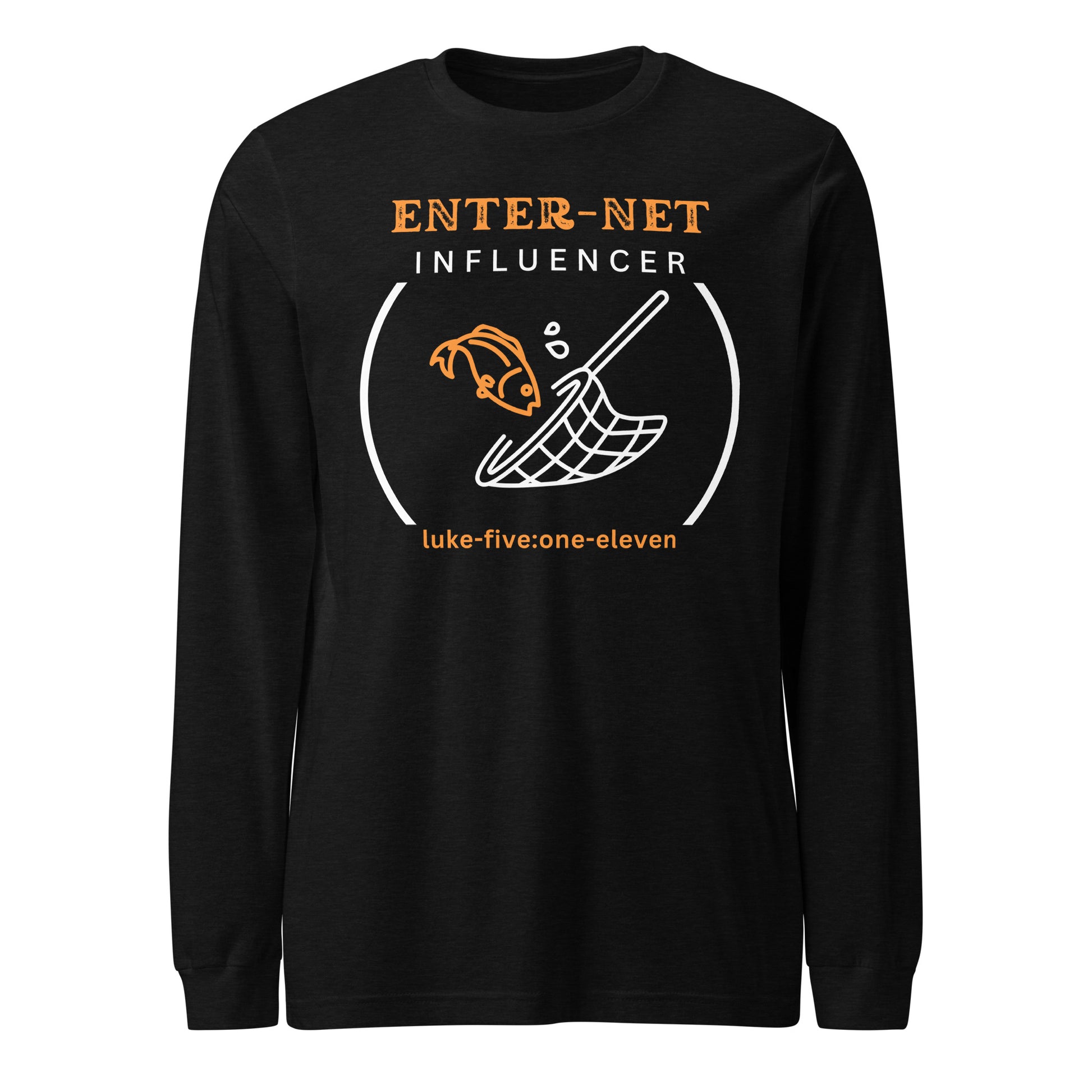 Enter-Net Influencer long-sleeve t-shirt black heather
