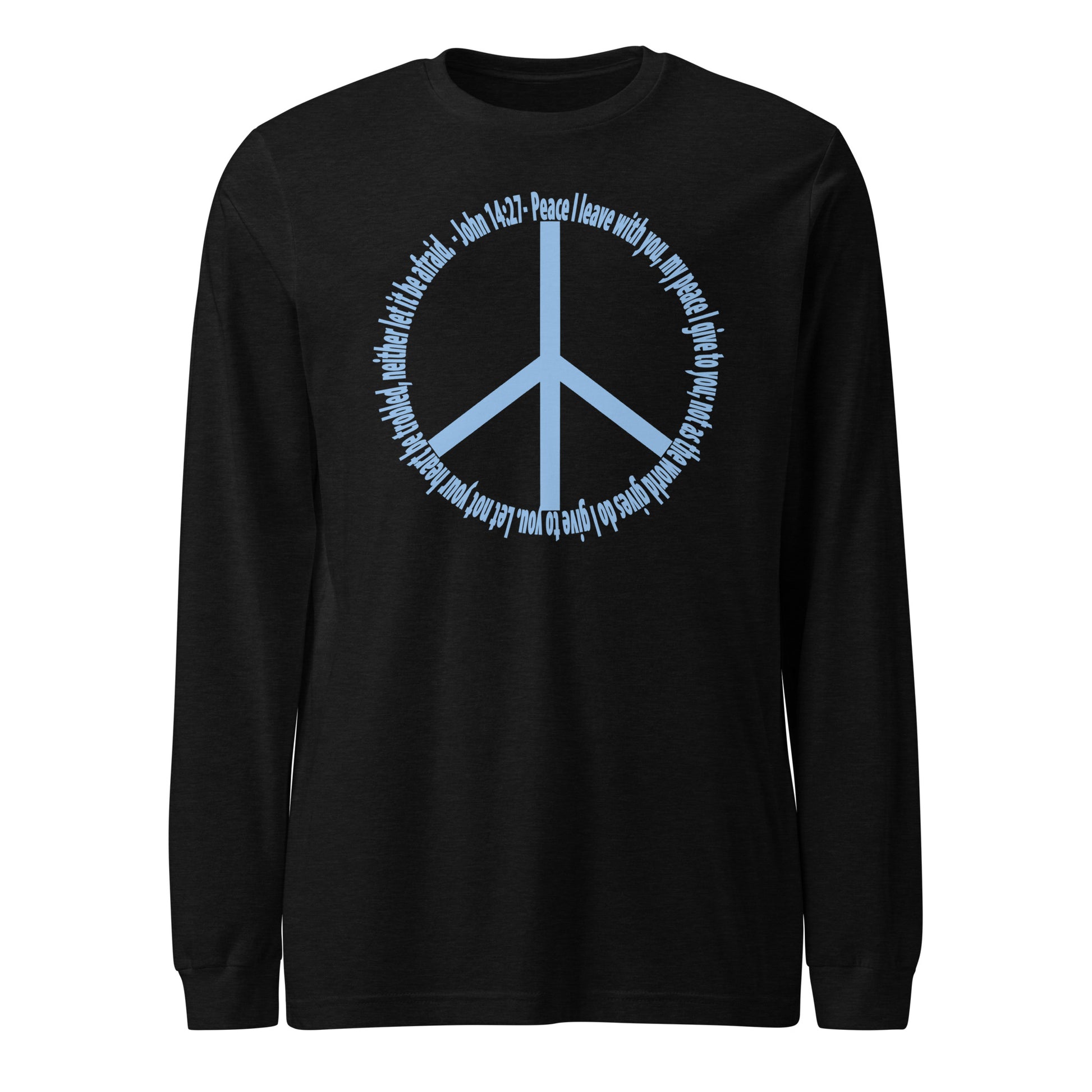 God’s Peace > World Peace long-sleeve t-shirt black heather