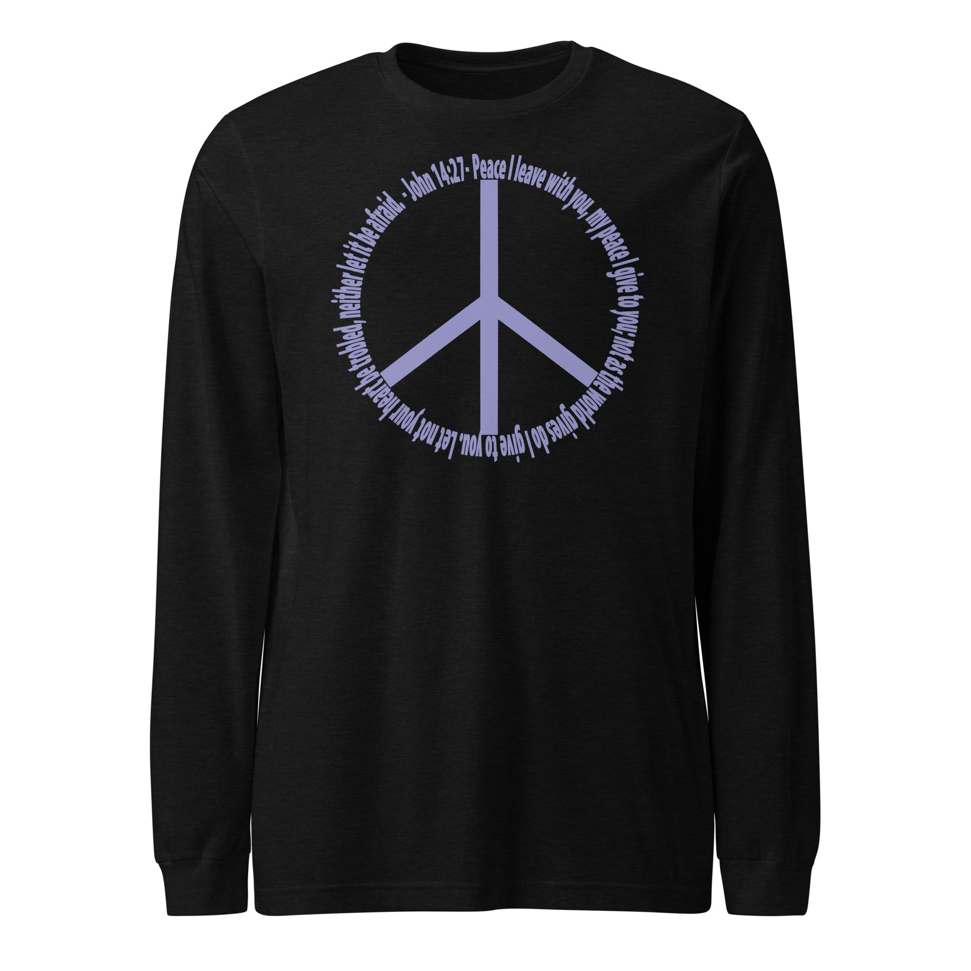 God’s Peace > World Peace long-sleeve t-shirt black heather