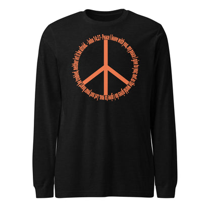 God’s Peace > World Peace long-sleeve t-shirt black heather