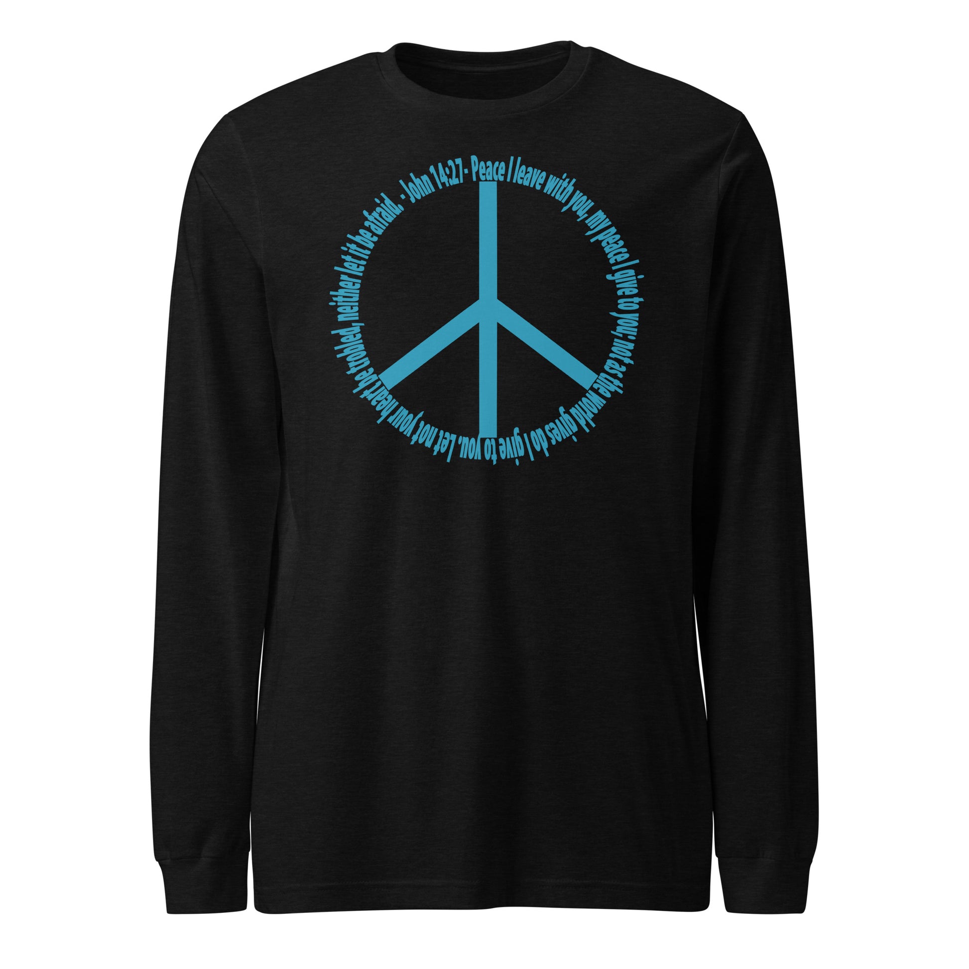 God’s Peace > World Peace long-sleeve t-shirt black heather