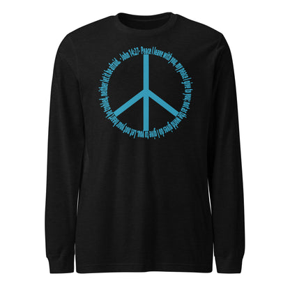 God’s Peace > World Peace long-sleeve t-shirt black heather