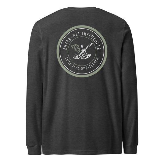 Enter-Net Influencer long-sleeve t-shirt dark gray heather