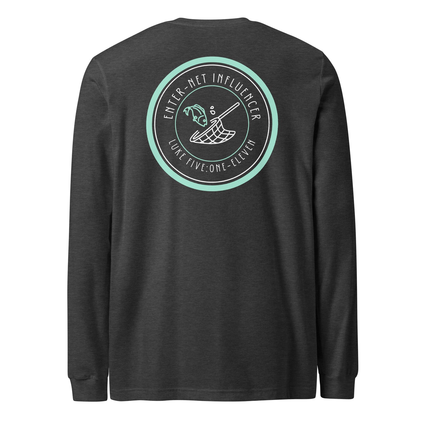 Enter-Net Influencer long-sleeve t-shirt dark gray heather