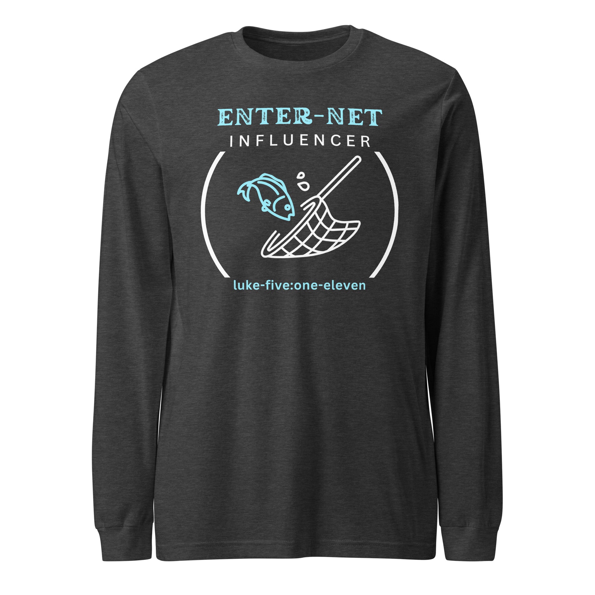Enter-Net Influencer long-sleeve t-shirt dark gray heather