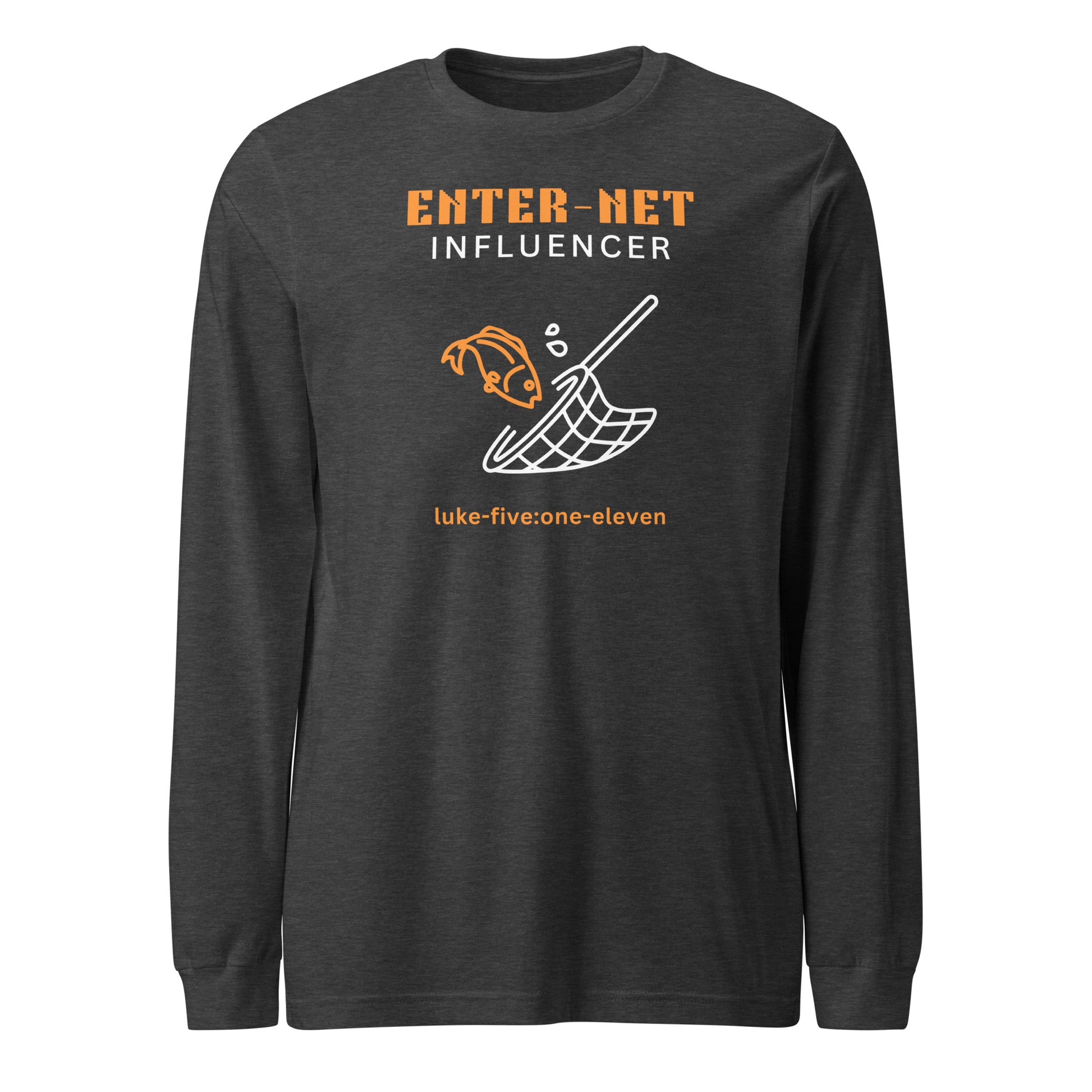 Enter-Net Influencer long-sleeve t-shirt dark gray heather