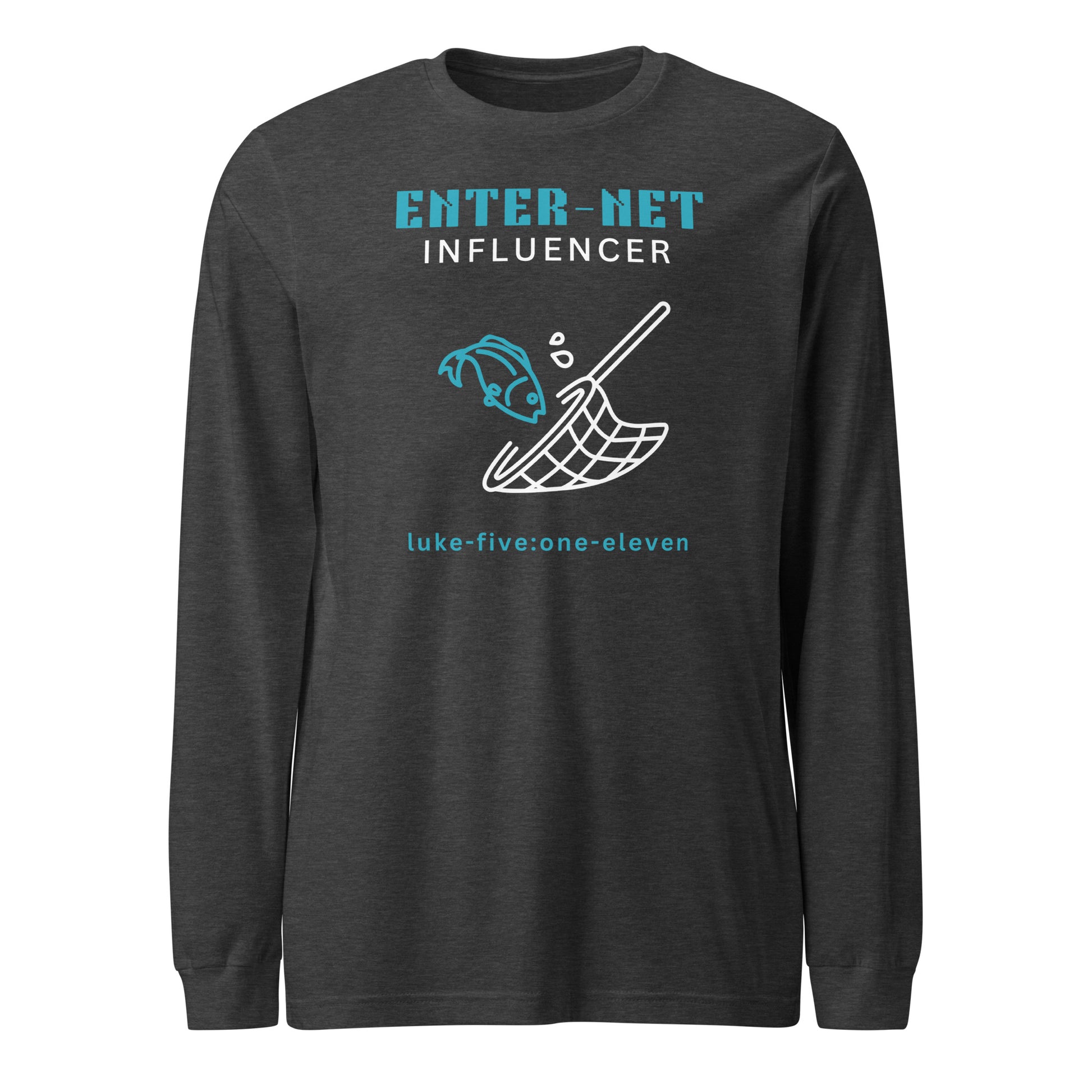 Enter-Net Influencer long-sleeve t-shirt dark gray heather